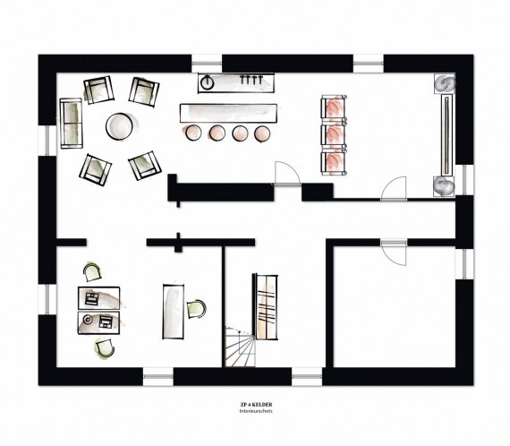 ZP4 kelder interieurimpressie