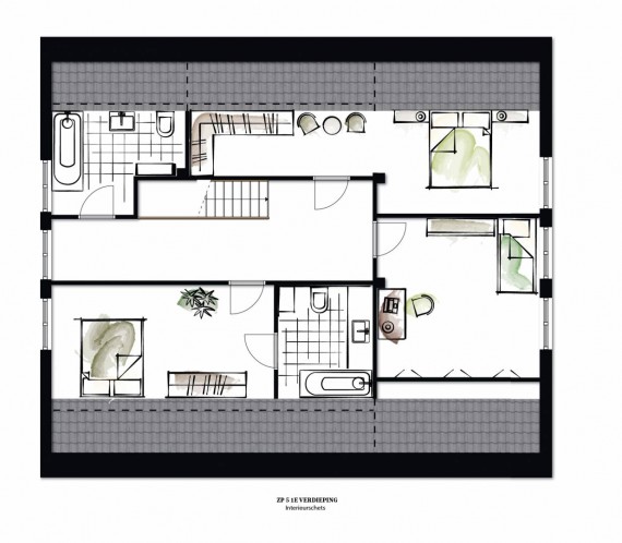 ZP5 verdieping interieurimpressie